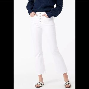 J Crew Demi Boot Cut jeans in white. Sz 25